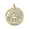 Brass Enamel Pendants KK-H529-06G-1