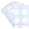 240Pcs Flat Round PVC Handwritten Blank Stickers DIY-WH50053-11A-1