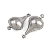 304 Stainless Steel Connector Charms STAS-L297-03P-2