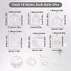 20Pcs 10 Style 201 Stainless Steel Pendants STAS-SC0004-38-2