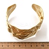 Textured 304 Stainless Steel Cuff Bangles for Women LS-STAS-Z108-09G-02-5