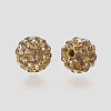 Polymer Clay Rhinestone Beads RB-K050-10mm-C27-3