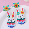 Easter Acrylic Dangle Stud Earrings FS-WG8F84A-04-1