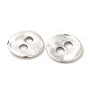 Lead Free Antique Silver Tibetan Style Flat Round Buttons X-TIBE-R178-AS-LF-2