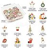 40Pcs Christmas Theme Alloy Enamel Pendants ENAM-FS0004-19-4