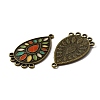 Tibetan Style Alloy Enamel Chandelier Components Links ENAM-WH0054-51-2