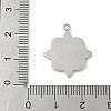 304 Stainless Steel Pendant Cabochon Settings STAS-L293-08P-3