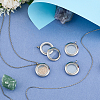 4Pcs 304 Stainless Steel Locket Pendants STAS-FG0001-09-4