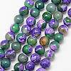 Natural Fire Crackle Agate Bead Strands G-K166-06F-10mm-09-1