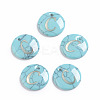 Synthetic Turquoise Charms G-L561-001C-1
