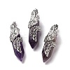 Natural Amethyst Pendants G-E059-02AS-01-1