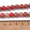Dyed Natural Imperial Jasper Round Bead Strands G-M274-01-8mm-4