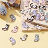 25Pcs 5 Styles Rack Plating Alloy Pendants ENAM-CJ0004-73-5