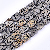 Natural Dalmatian Jasper Beads Strands X-G-T121-16-1