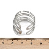 304 Stainless Steel Cuff Rings RJEW-P153-05P-5