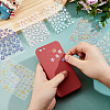 5Pcs 5 Styles PVC Nail Art Stickers Decals MRMJ-FH0001-51-3