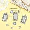 DIY Rectangle Pendant Making Kits DIY-FS0009-40-7