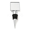 Alloy Wine Bottle Stopper Cabochon Settings AJEW-Z016-02D-P-1
