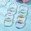 Children's Day Imitated Pearl Acrylic Beads Stretch Bracelets BJEW-JB13538-1