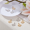 8Pcs 2 Colors 201 Stainless Steel Solar Eclipse Pendants STAS-LP0004-66-1