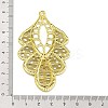 Rack Plating Iron Filigree Big Pendants X-IFIN-Q134-02G-3