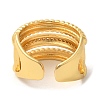 Brass Micro Pave Cubic Zirconia Open Cuff Rings RJEW-U008-34G-3