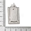 Brass Micro Pave Cubic Zirconia Pendants with Enamel KK-H458-01P-11-3