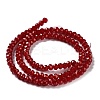 Baking Paint Imitation Jade Glass Bead Strands DGLA-A034-J4MM-A29-2