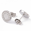 Non-Tarnish 304 Stainless Steel Stud Earring Findings LS-EJEW-G338-01P-2