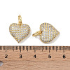 Brass Micro Pave Cubic Zirconia Pendants KK-H477-3G-3