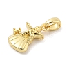 Rack Plating Leaf Brass Pendants KK-S407-08G-2