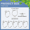 8Pcs Brass Adjustable Ring Findings KK-ME0003-98-2