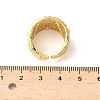 Brass Micro Pave Cubic Zirconia Adjustable Open Cuff Rings RJEW-V009-02G-5