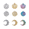 SUPERFINDINGS 9Pcs 9 Style 304 Stainless Steel Pendants STAS-FH0001-66-1