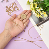 10Pcs Brass Curb Chain Slider Bracelet Makings AJEW-BBC0002-53G-4