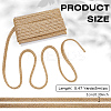 Polyester Braided Lace Trim Ribbon for Curtain Sofa Decoration OCOR-WH0105-013A-01-2