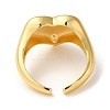 Rack Plating Brass Open Cuff Rings for Women RJEW-M162-22G-3