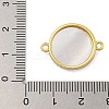 Rack Plating Brass Micro Pave Colorful Cubic Zirconia Flat Round Connector Charms KK-I718-47G-05-3