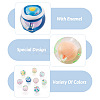 18Pcs 9 Colors Transparent Acrylic Enamel Beads TACR-TA0001-15-4