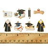 14Pcs 7 Styles Graduation Season Alloy Enamel Pendants ENAM-FS0001-80-5