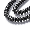 Electroplated Natural Lava Rock Beads Strands G-T114-66-4