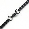 Trendy Men's 201 Stainless Steel Box Chain Necklaces X-NJEW-L043B-46B-3