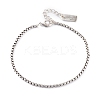 Brass Box Chain Bracelets BJEW-H537-04P-1