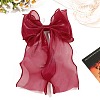Cloth Long Bowknot Hair Barrettes PW-WG6129B-06-1