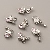 Heart with Star Zinc Alloy Rhinestone Cabochons FIND-WH0150-83P-1