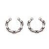 316 Stainless Steel Hoop Nose Rings AJEW-C044-05C-AS-4