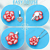 200Pcs 4 Colors Tibetan Style Alloy Glue-on Flat Pad Bails FIND-SP0001-84-6