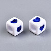 Opaque Acrylic European Beads OPDL-S078-09-3