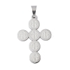 Tarnish Resistant 304 Stainless Steel Saint Benedict Medal Cross Pendants STAS-F012-12-1