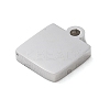 Non-Tarnish 304 Stainless Steel Charms STAS-N104-07P-2